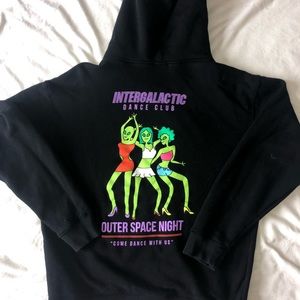 A-lab alien dance club black hoodie from zumiez